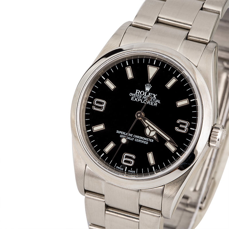 Rolex Explorer 114270 Black Arabic Dial