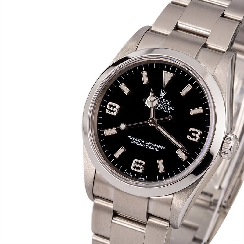 Pre Owned Rolex Explorer 114270 Steel Oyster Bracelet