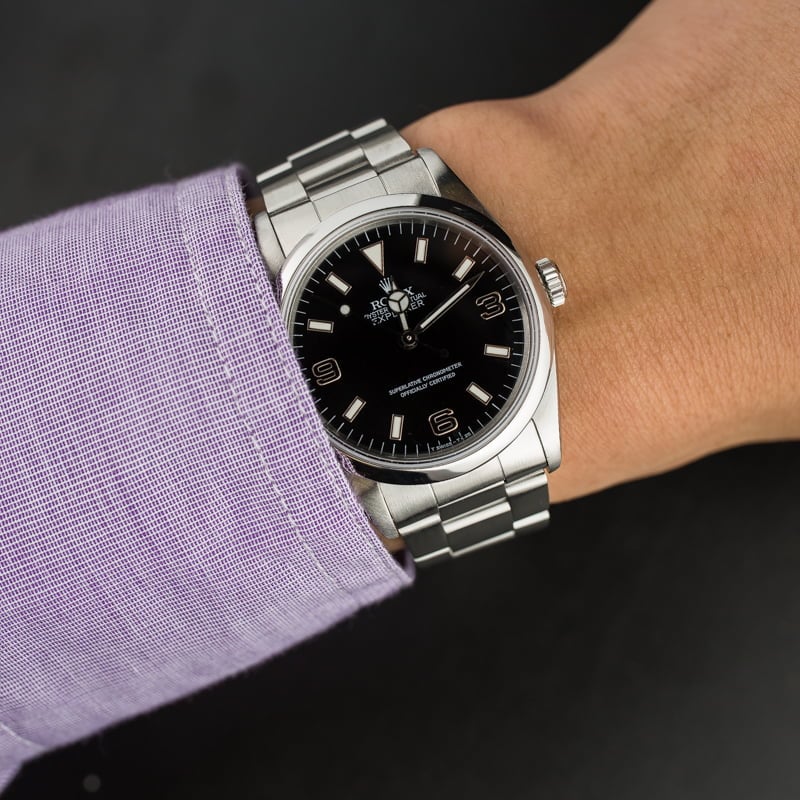 Rolex Explorer 14270 Rare Blackout Dial