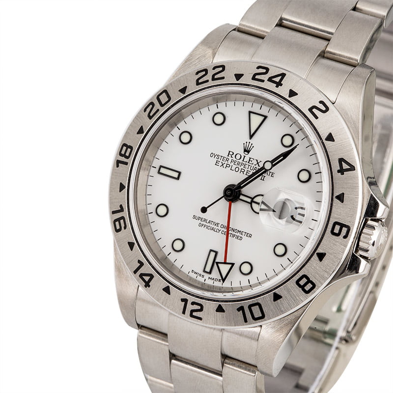 Used Rolex Explorer 16570 White Luminous Dial