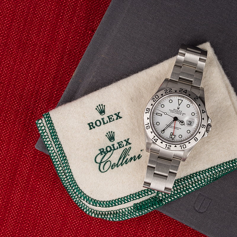 Used Rolex Explorer 16570 White Luminous Dial