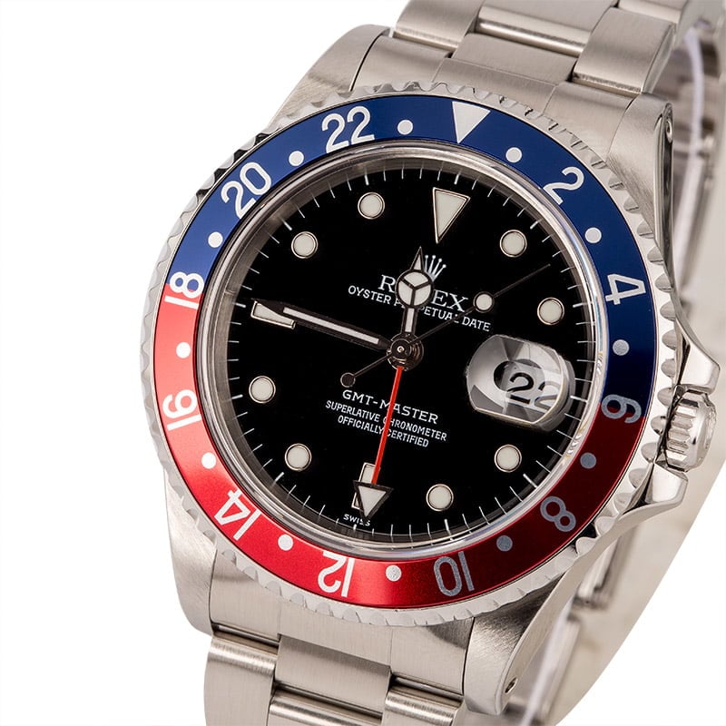 Pre-Owned Rolex GMT-Master 16700 'Pepsi' Insert