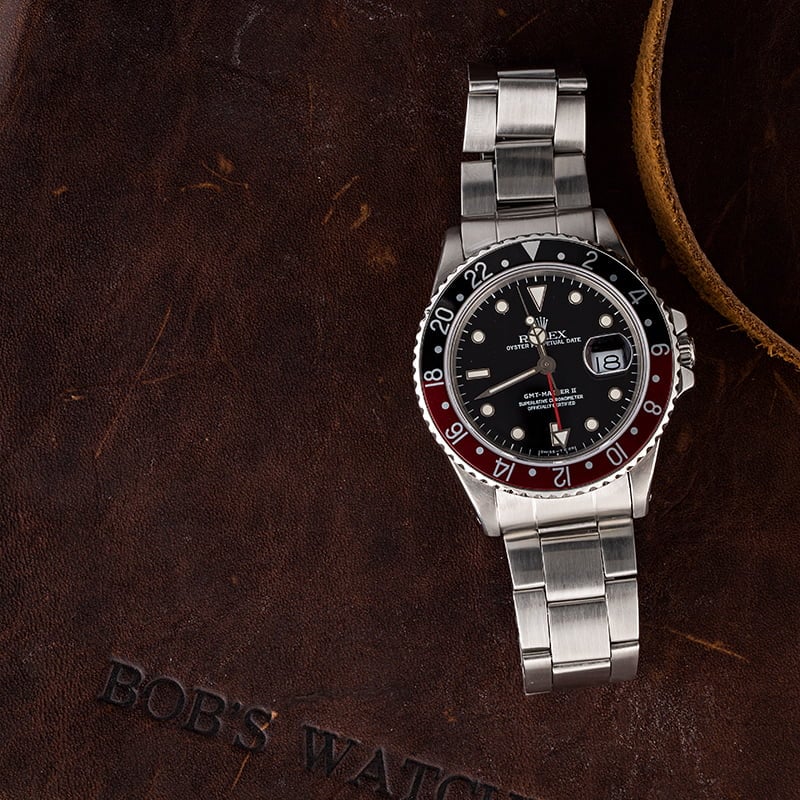 Men's Rolex GMT Master II Ref 16760 'Coke'