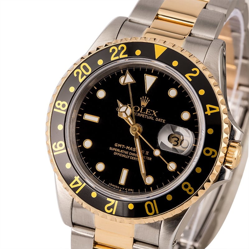 Pre Owned Rolex GMT-Master II Ref 16713 Two Tone Oyster Band