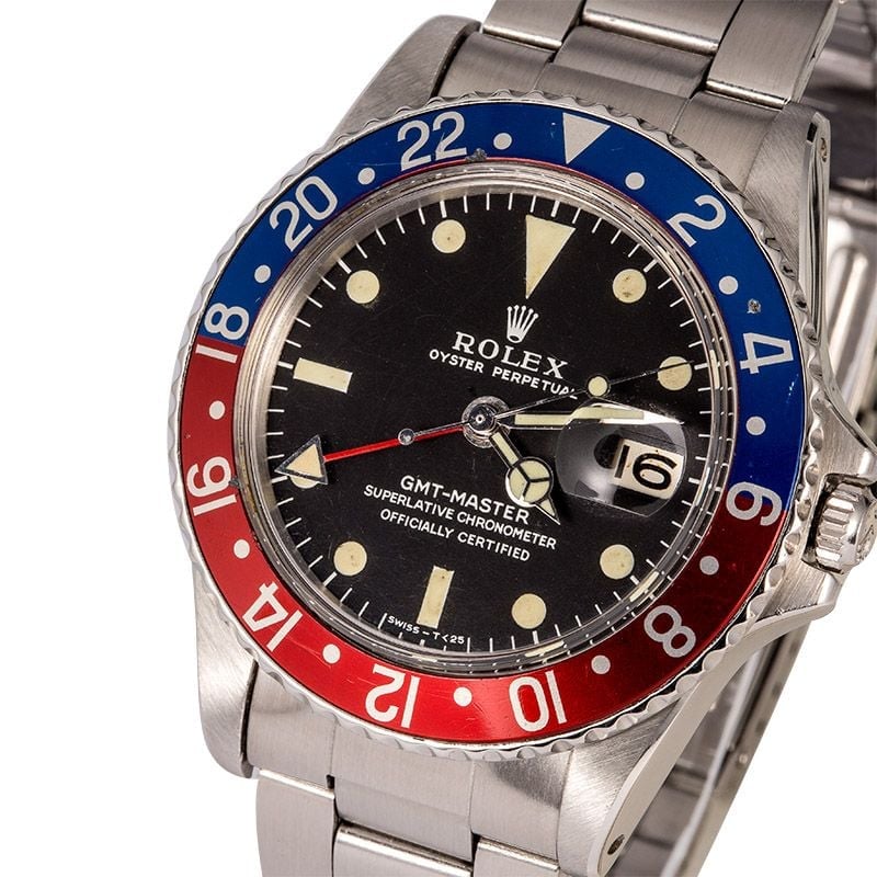 Men's Rolex GMT-Master 1675 Vintage Pepsi