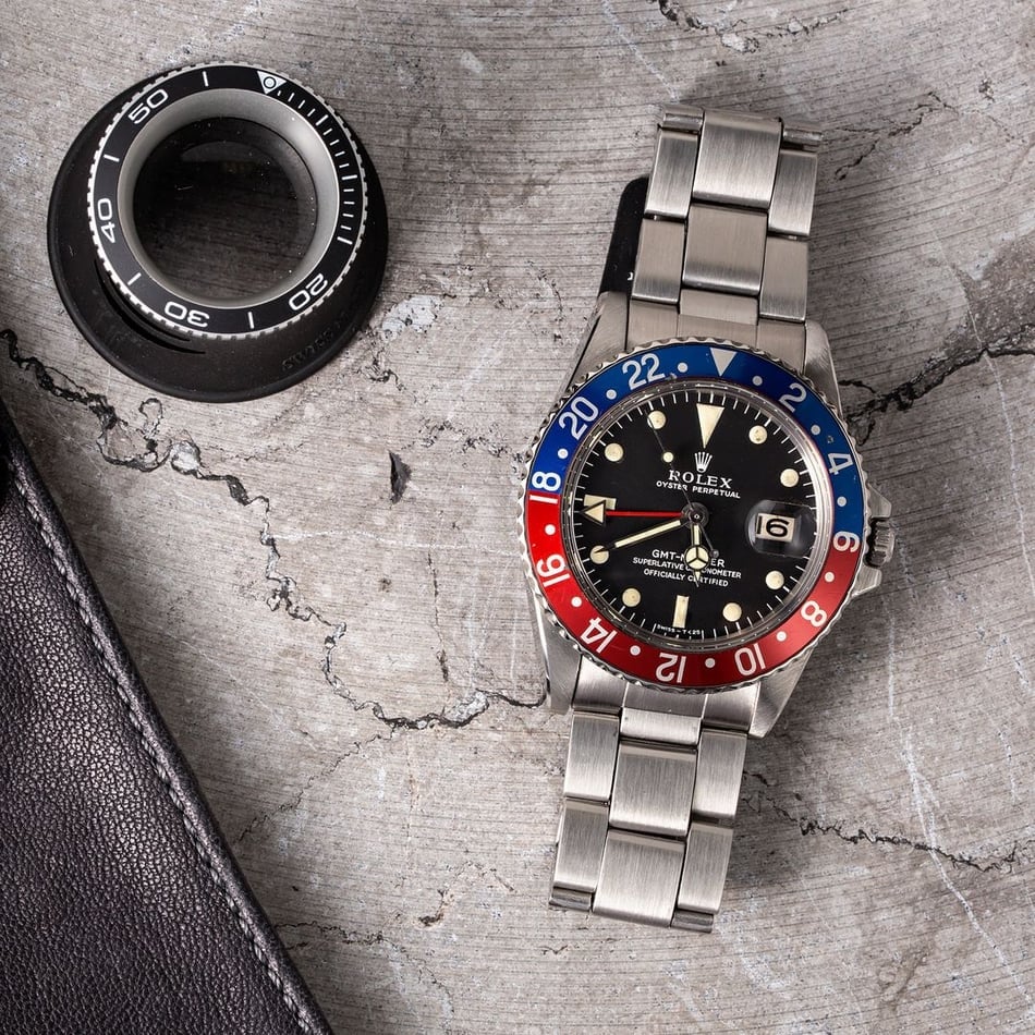 Men's Rolex GMT-Master 1675 Vintage Pepsi