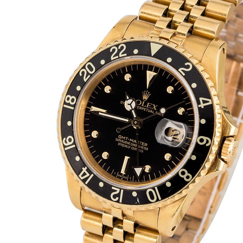 Rolex GMT-Master 16758 Black Nipple Dial