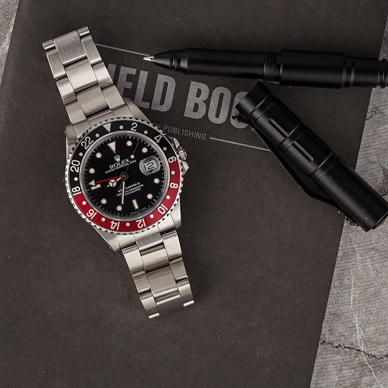 PreOwned Rolex GMT-Master II Ref 16760 'Fat Lady Coke' Insert