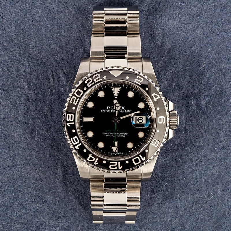 Pre-Owned Rolex Ceramic GMT-Master II Ref 116710 Black Dial