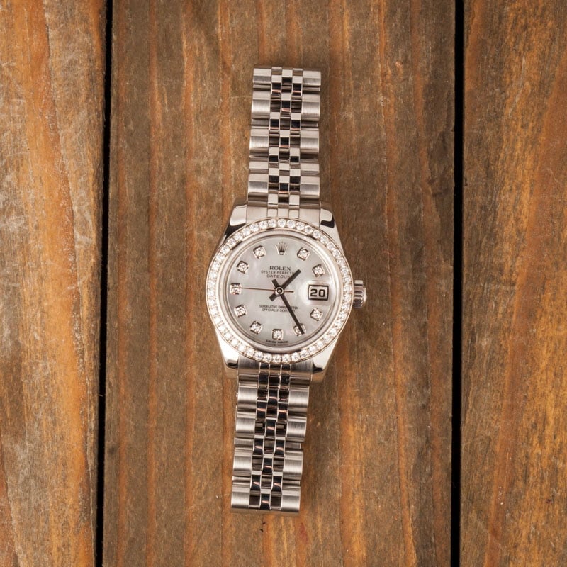 Ladies Datejust 179384 Diamond Bezel