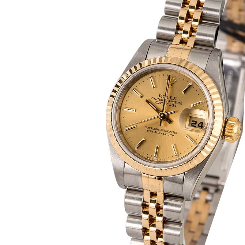 Rolex Ladies Two Tone Datejust 79173 Champagne