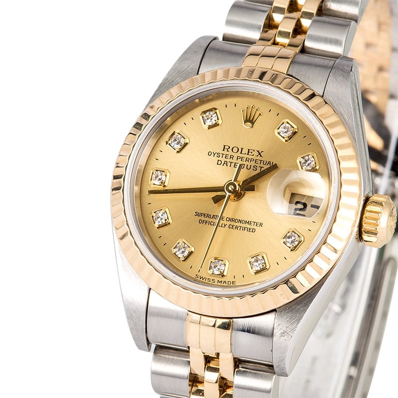 Rolex Ladies Datejust 79173 Champagne Diamond