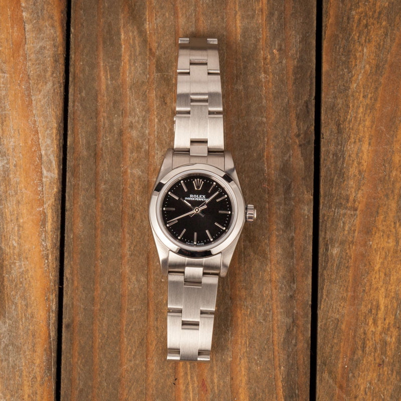 Rolex Oyster Perpetual 76080 Black Dial