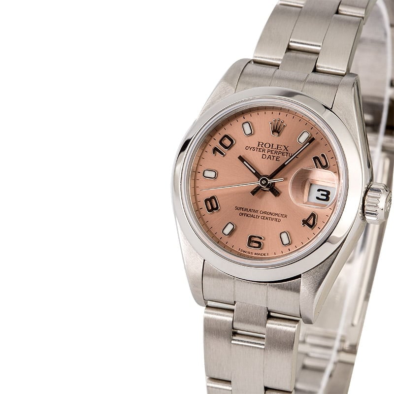 PreOwned Women's Rolex Date 79160 Salmon Dial