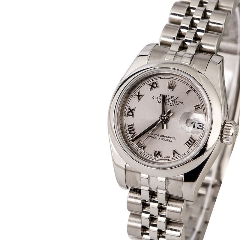 Rolex Lady Datejust 179160 Rhodium Roman