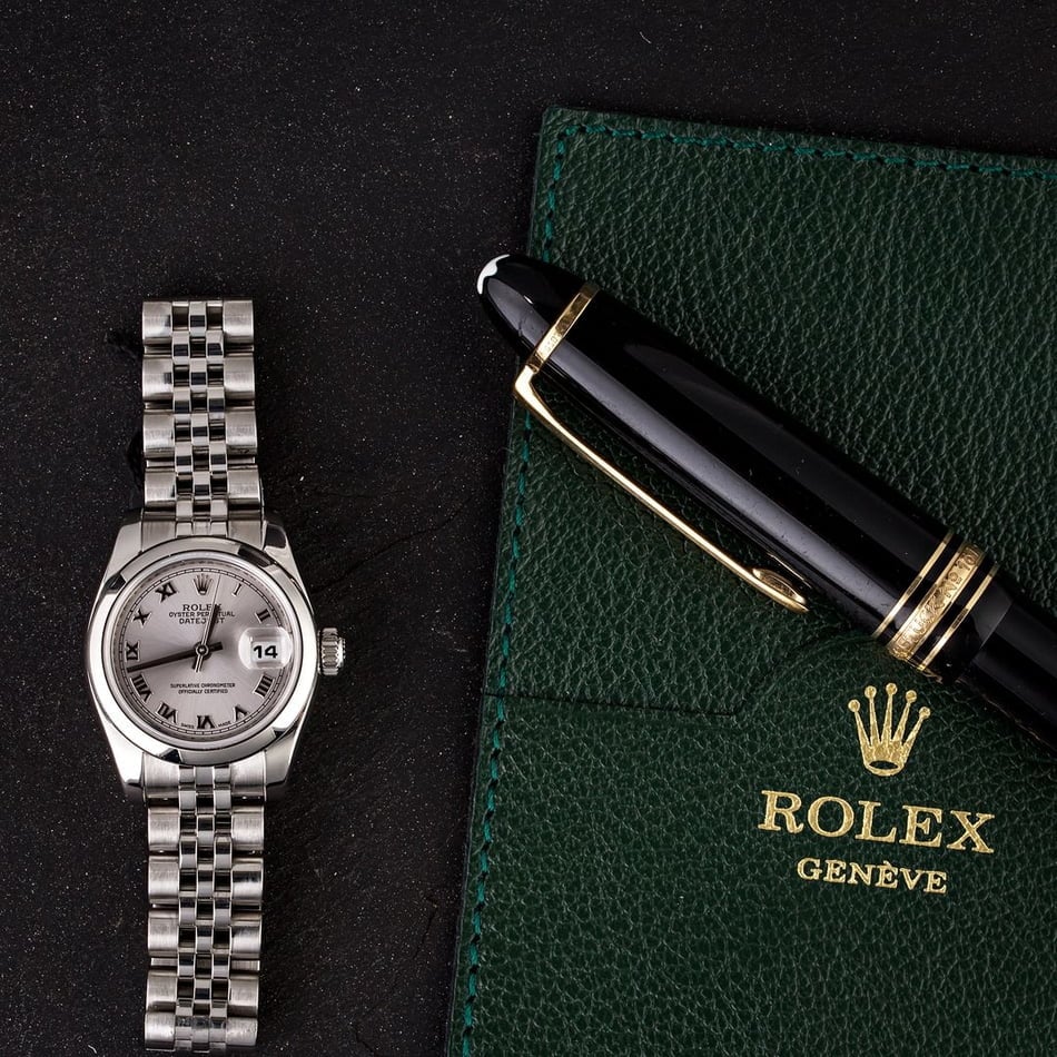 Rolex Lady Datejust 179160 Rhodium Roman