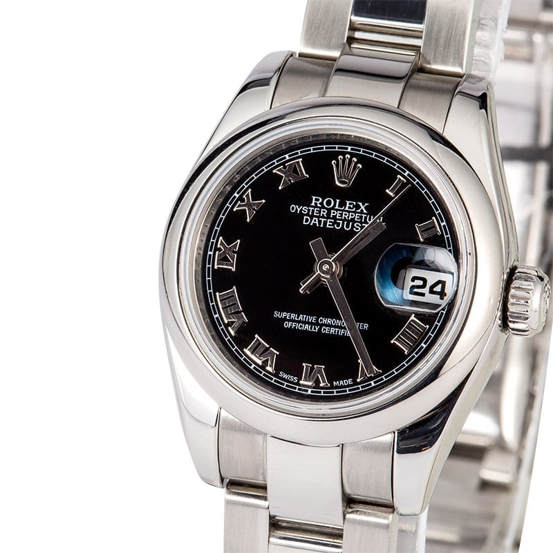 Rolex Lady-Datejust 179160 Black Roman