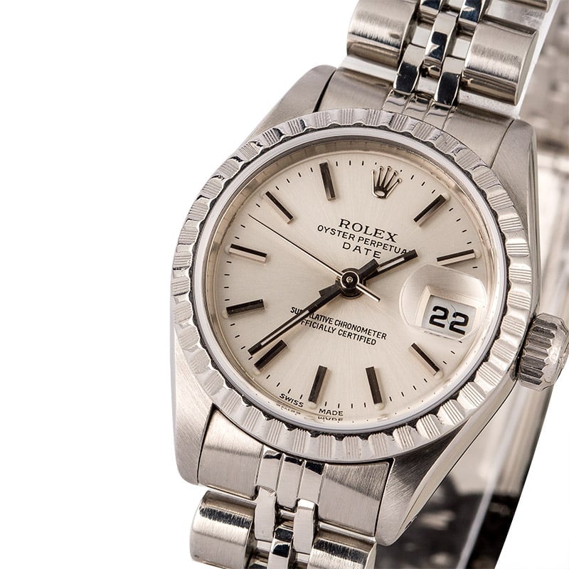 Rolex Ladies Date 69160 Silver Dial