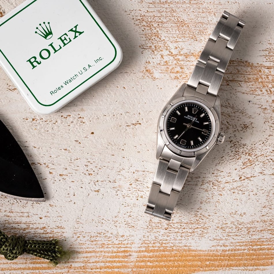 Women's Rolex Datejust 76030 Black Arabic