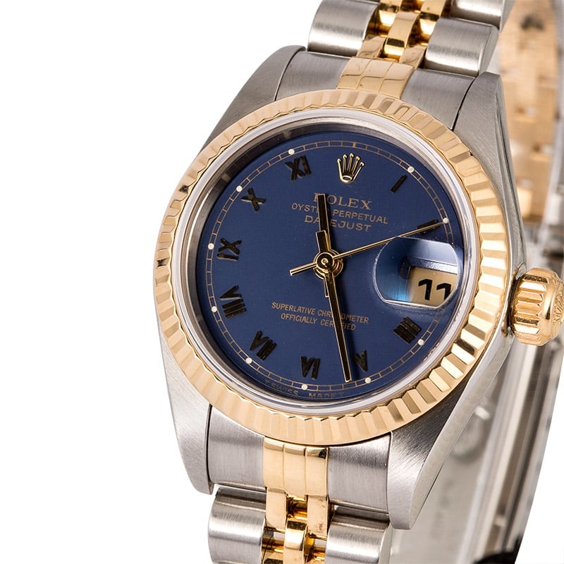 Rolex Ladies Datejust 79173 Blue Roman Dial