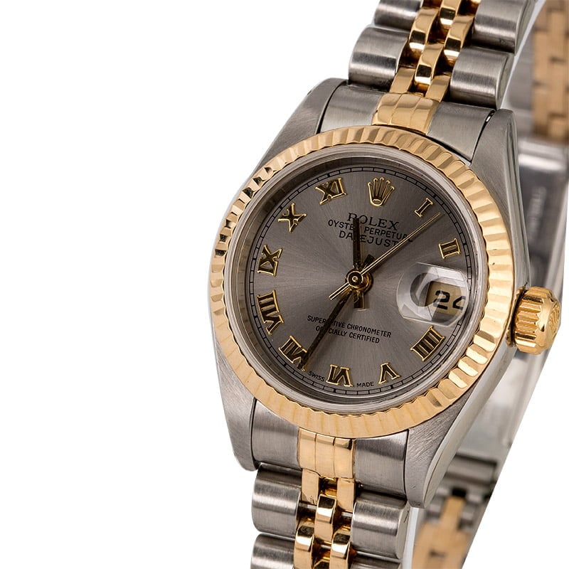 Women's Rolex Datejust 79173 Slate Roman Dial