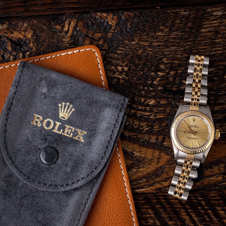 Rolex Lady Oyster Perpetual 67193 Champagne Dial