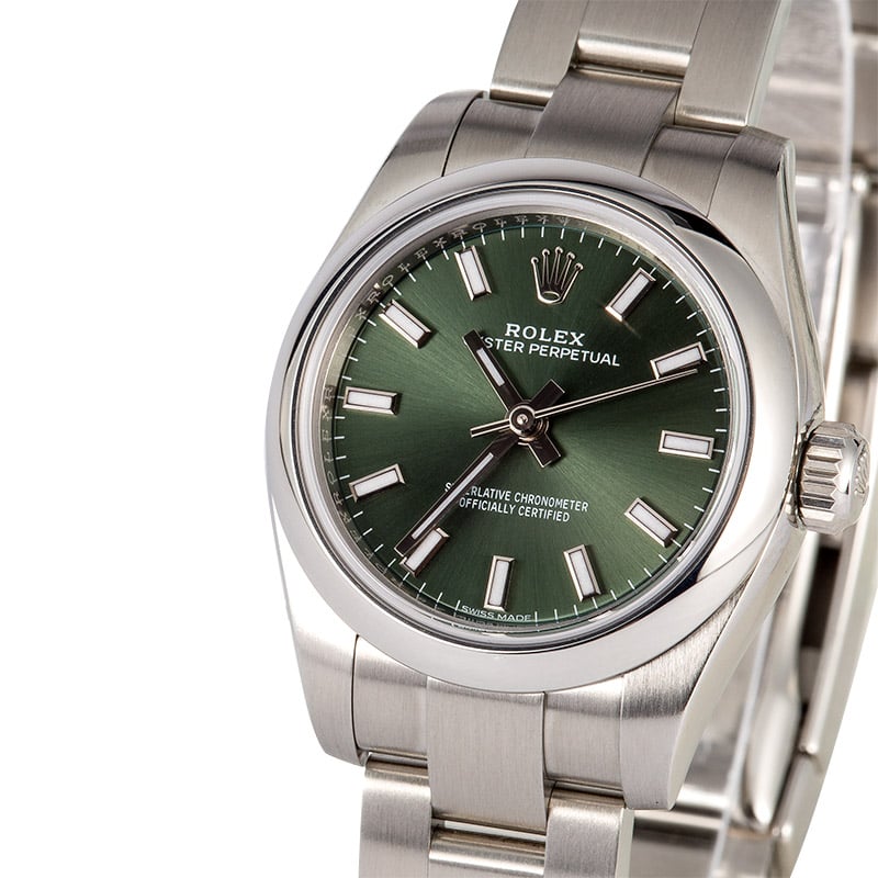 Rolex Lady Oyster Perpetual 176200 Olive Green