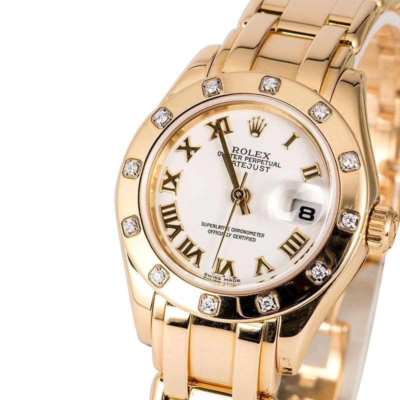 Rolex Lady Pearlmaster 80318 Diamond Bezel