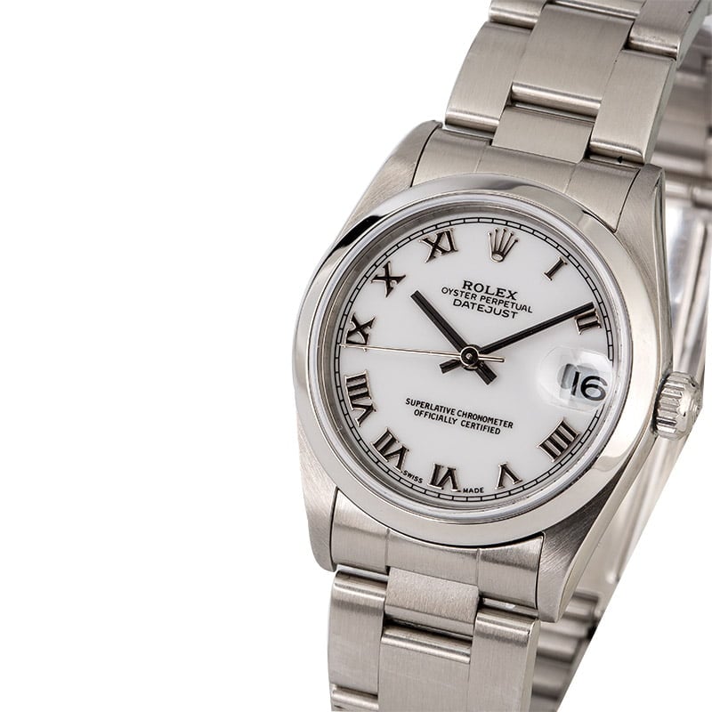 Rolex 31MM Datejust 78240 White Roman