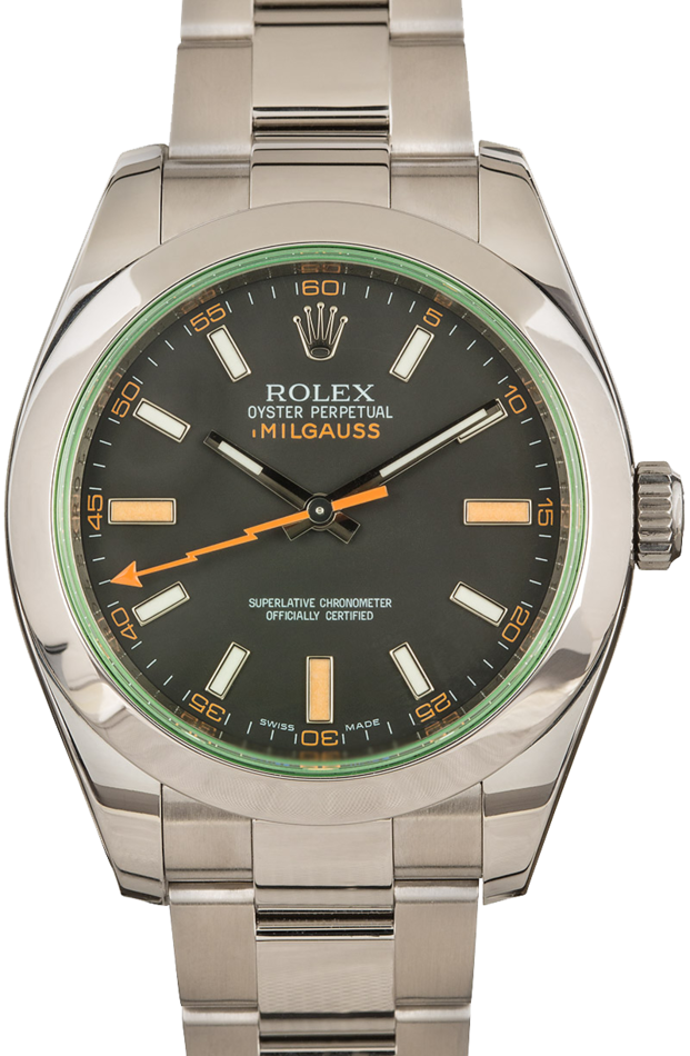 rolex milgauss second hand