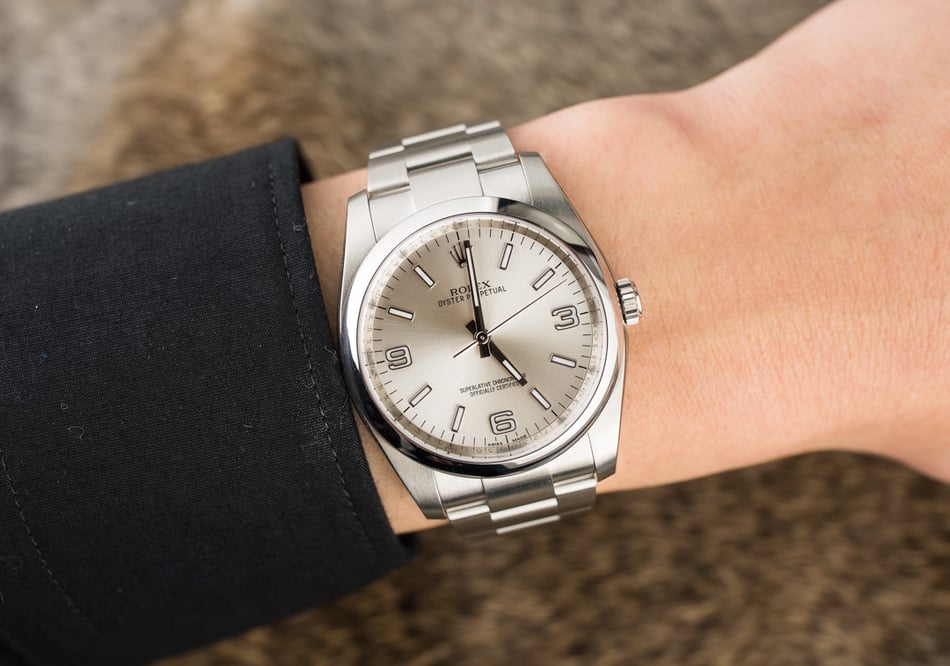 Unworn Rolex Oyster Perpetual 116000 Silver Dial