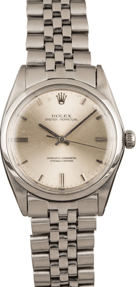 Used Rolex Oyster Perpetual 1018 Steel Oval Link Bracelet