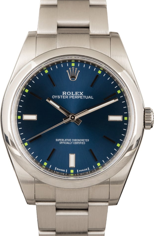 rolex oyster perpetual 39 pre owned