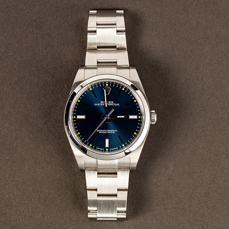 Rolex Oyster Perpetual 39 Blue 114300