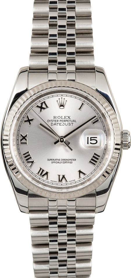 Rolex Datejust 116234 Silver Roman