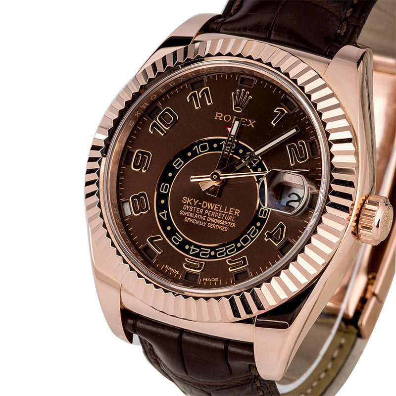 Rolex Sky-Dweller 326135 Rose Certified