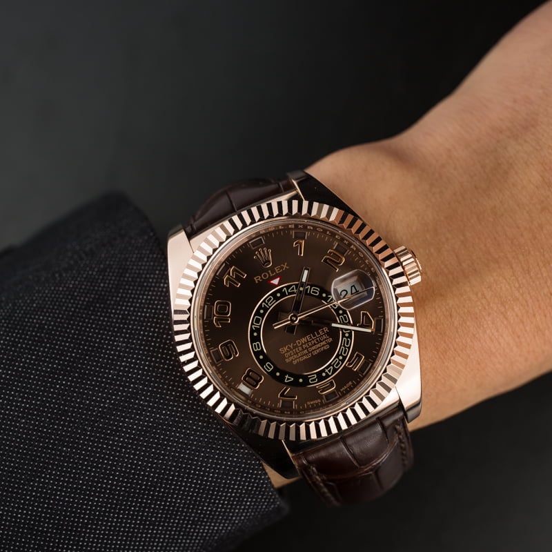 Rolex Sky-Dweller 326135 Rose Certified