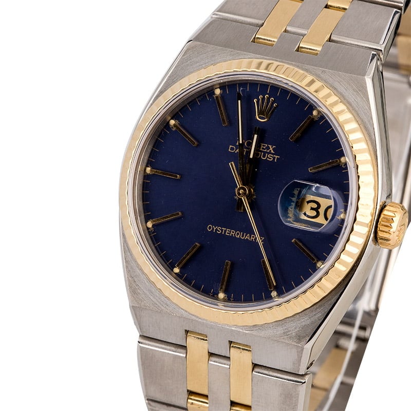 Rolex oysterquartz outlet blue dial