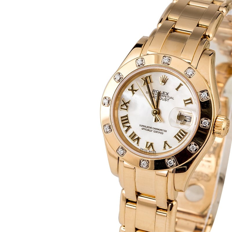 PreOwned Rolex Pearlmaster 80318 Diamond Bezel