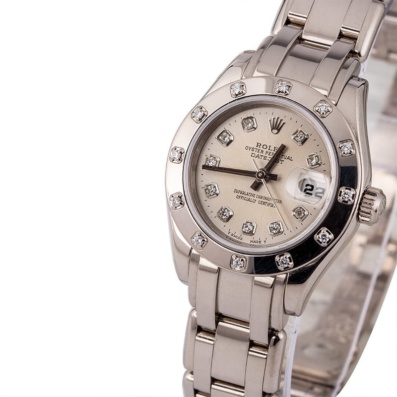 Used Rolex Pearlmaster 80319 Diamond Dial & Bezel