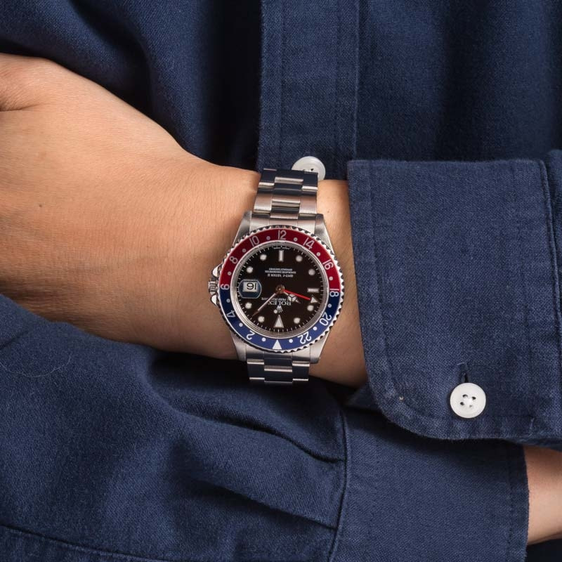 Pre-Owned Rolex GMT-Master II Ref 16710 Pepsi