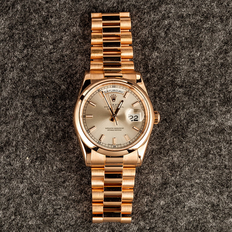 Rolex Presidential Rose Gold 118205