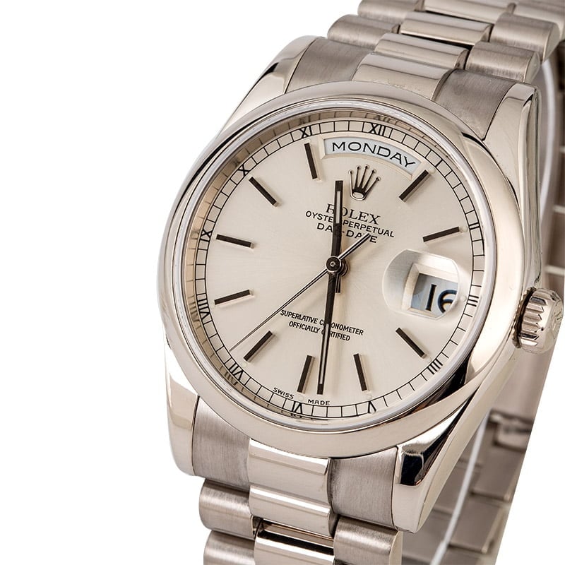 Rolex White Gold President 118209