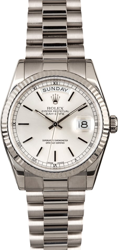 rolex white gold president bracelet