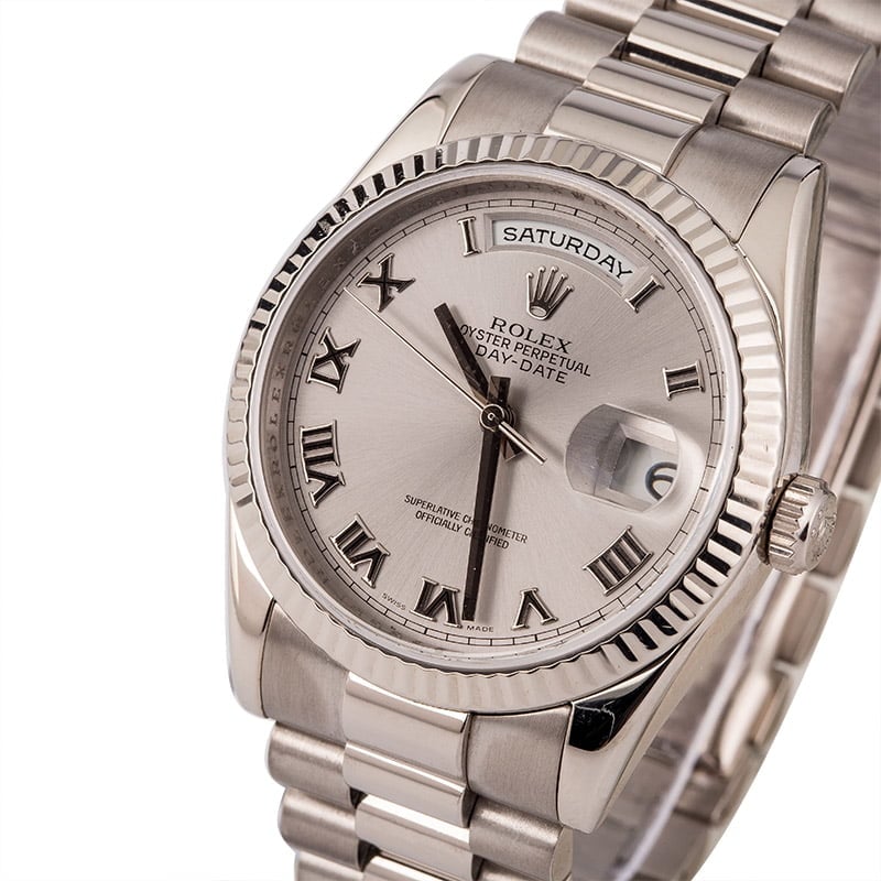 Pre Owned Rolex President 118239 Roman Dial