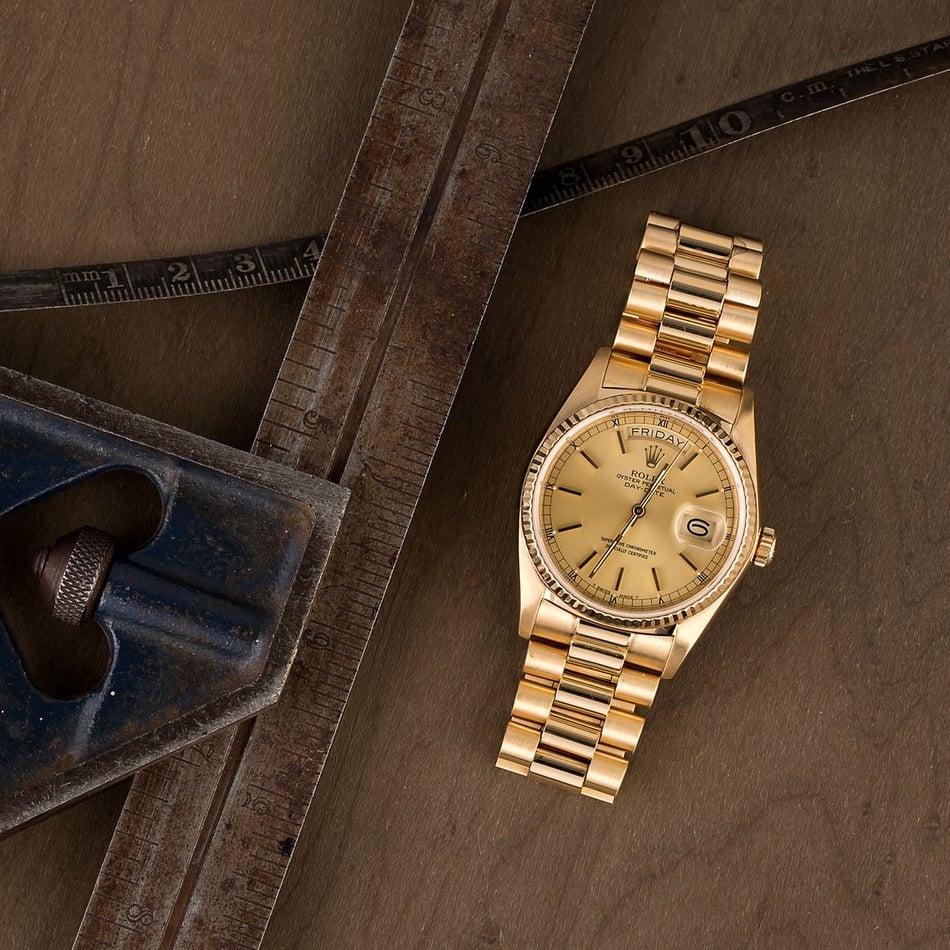 Men's Rolex Presidential 18038 Day-Date Yellow Gold