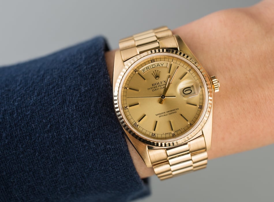 Men's Rolex Presidential 18038 Day-Date Yellow Gold