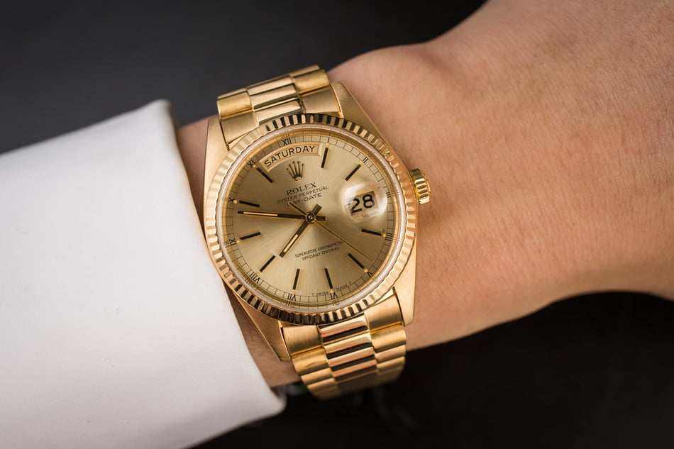 Rolex President 18038 Yellow Gold