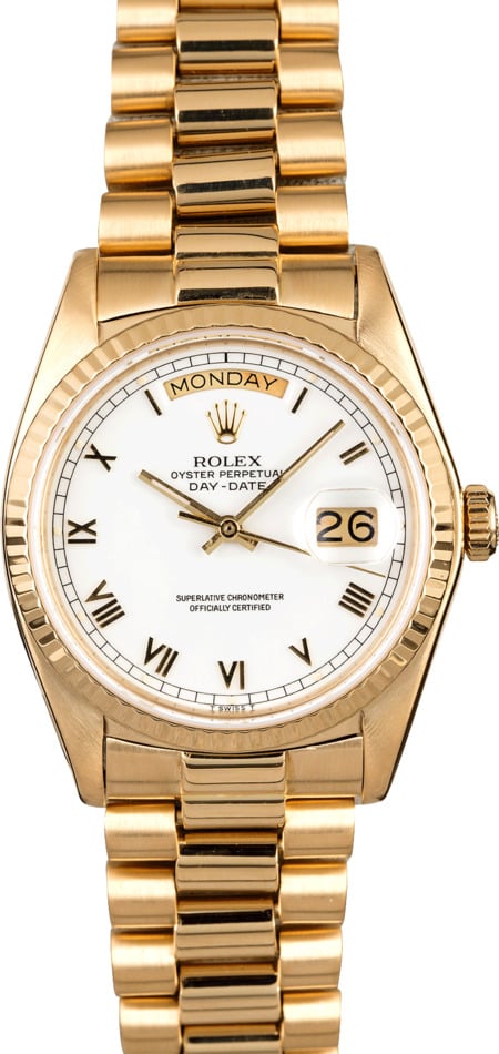 rolex 18038 white dial