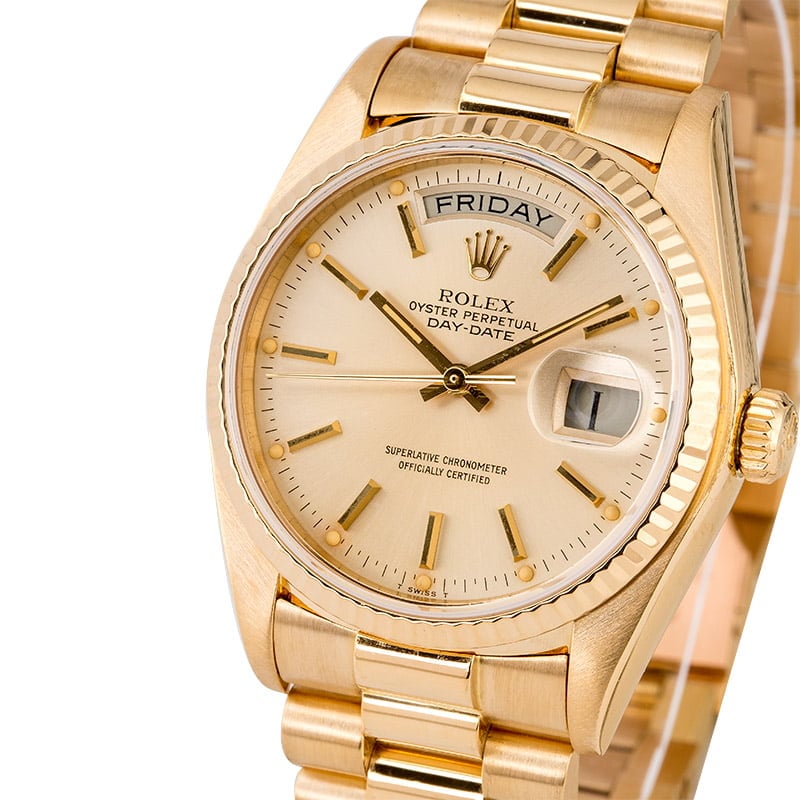 Certified Rolex President 18038